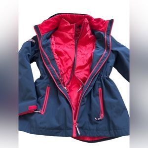 Tommy Hilfiger Women’s 3-in-1 Multi Insulated Jacket, Removable Hoodie